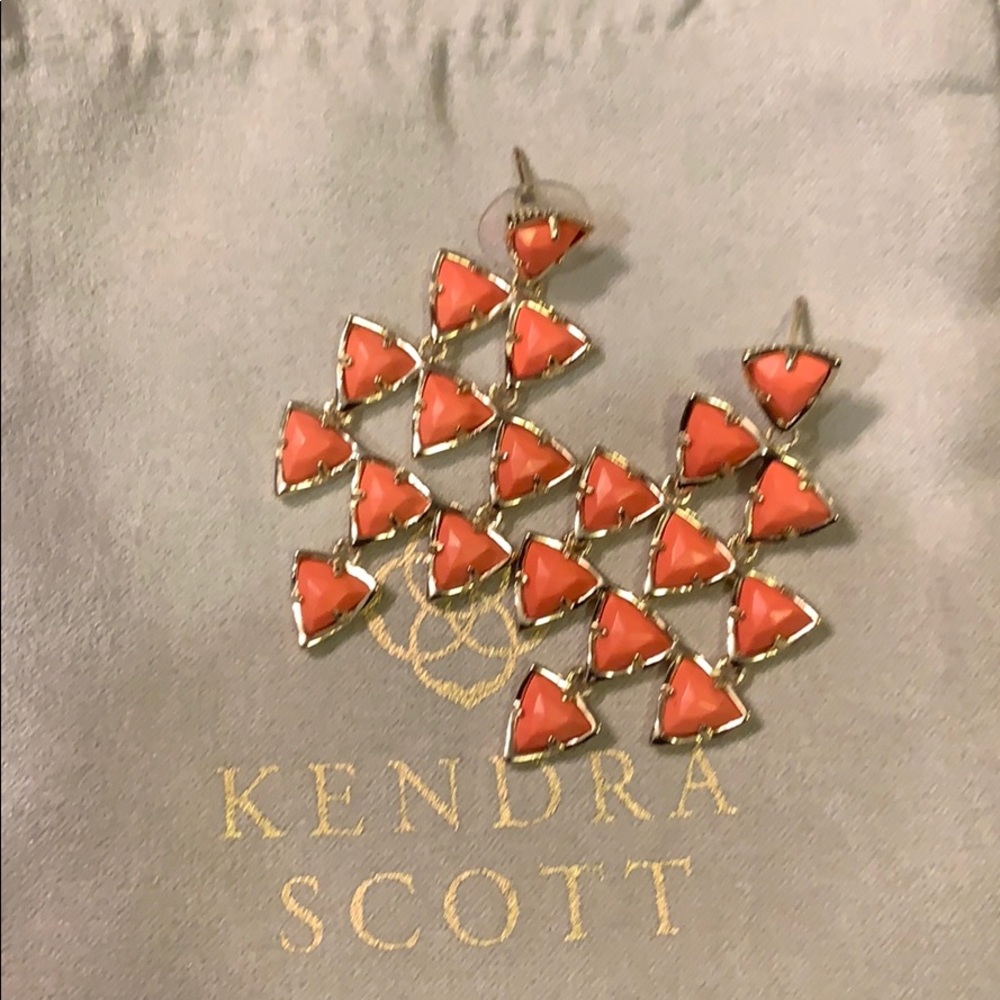 Coral and gold limited edition Kendra Scott